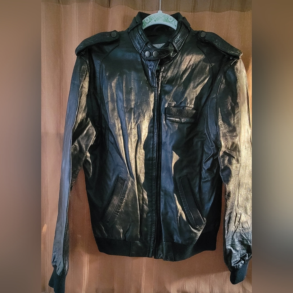 Vintage Members Only Genuine Leather Jacket